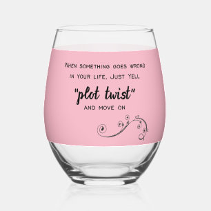 Vaso De Vino botón Giro de ranura