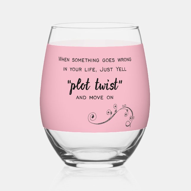 Vaso De Vino botón Giro de ranura (Anverso)