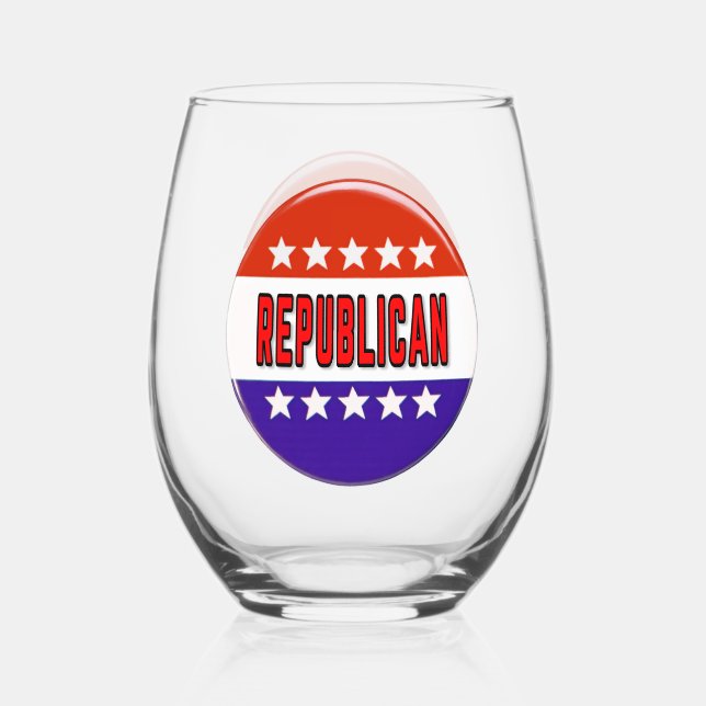 Vaso De Vino Botón Republicano (Anverso)