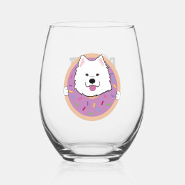 Vaso De Vino Botones en un donut