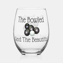 Vaso De Vino Bowls De Césped Y La Hermosa,