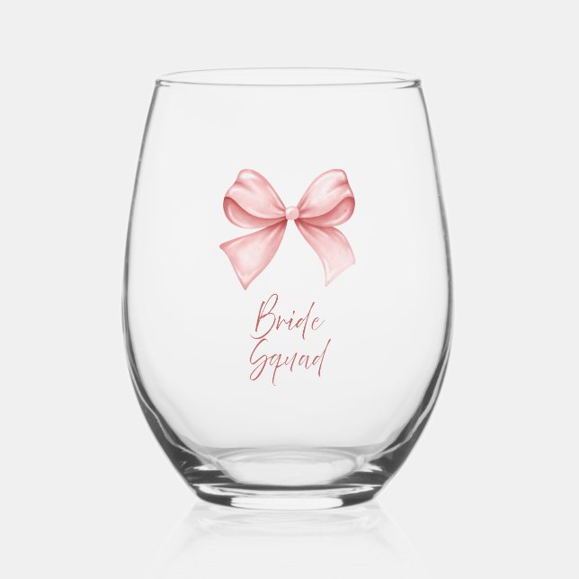 Vaso De Vino Bride Squad (Anverso)