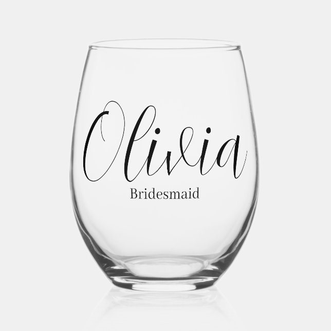 Vaso De Vino Bridesmaid Drinkware (Anverso)