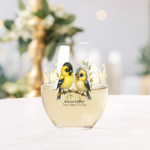 Vaso De Vino Brillante Goldfinch