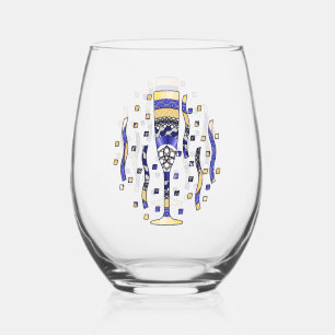 Vaso De Vino Brindis de Año Nuevo