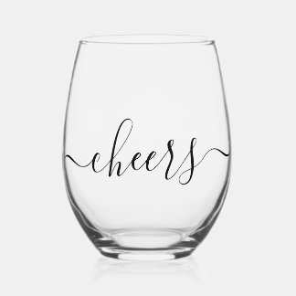 Vaso De Vino Brindis minimalista