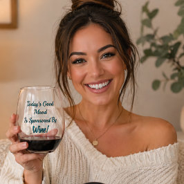 Vaso De Vino Buen humor patrocinado por el vino