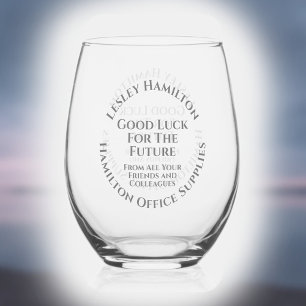 Vaso De Vino Buena suerte para el futuro que deja el regalo