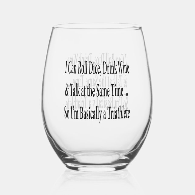Vaso De Vino Bunco Divertido del Vino (Anverso)