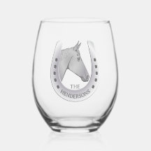 Caballo y herradura en silencio personalizado