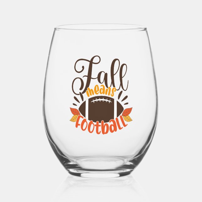 Vaso De Vino Caída significa Fútbol (Anverso)