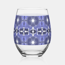 Vaso De Vino Calidoscopio Índigo de Medianoche 