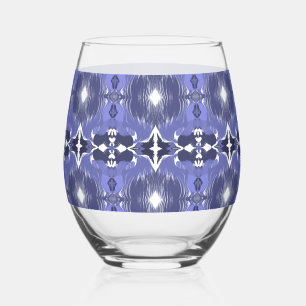 Vaso De Vino Calidoscopio Índigo de Medianoche