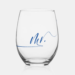 Vaso De Vino Caligrafía moderna manuscrita Sr.