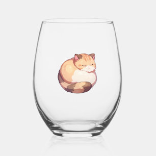 Vaso De Vino Camiseta Clásica de Camiseta Cute Munchkin Cat Sle