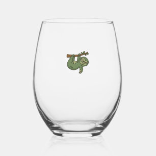Vaso De Vino Camiseta clásica de perezoso zombie