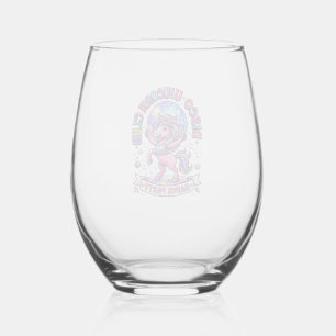 Vaso De Vino Camiseta Comercial Unicorn Disco Unicorn Club Gráf