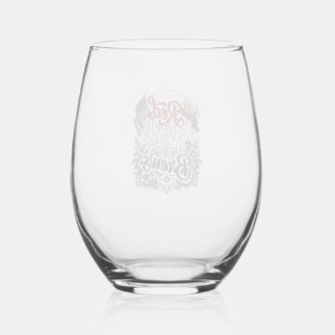 Vaso De Vino Camiseta de cerveza patriótica Red White & Brews D