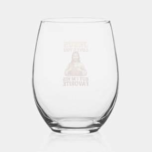 Vaso De Vino Camiseta De Diseño De Fe Vintage Divertida Jesús T