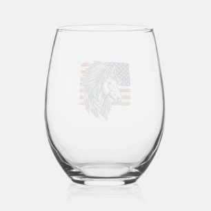 Vaso De Vino Camiseta de diseño vectorial vintage de caballo pa