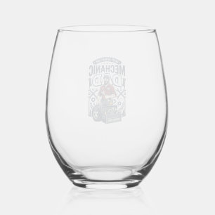 Vaso De Vino Camiseta de mecánico del día del padre Dad diverti