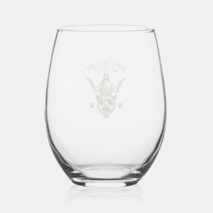 Vaso De Vino Camiseta Diseño de Grabado Antiguo de Jesús Zarigü
