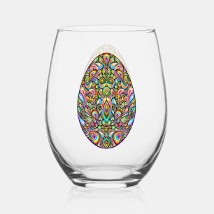 Vaso De Vino Camiseta Orgánica para Niños con Diseño Psicodélic