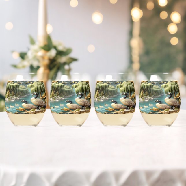 Vaso De Vino Canadá: Geeses en medio de los llorones (Insitu (Boda))