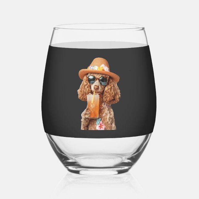 Vaso De Vino Caniche (Anverso)