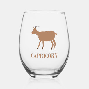 Vaso De Vino Capricorn Star Sign Goat