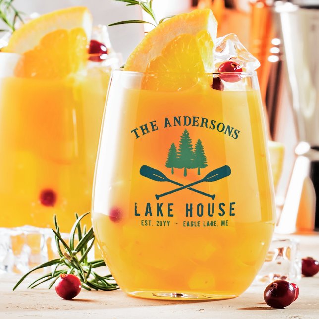 Vaso De Vino Casa de la familia Lake Moderna Rustic Boat Oar Pi (Subido por el creador)