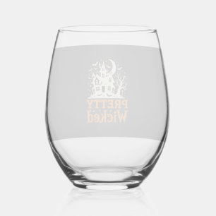Vaso De Vino Casa Embrujada de Halloween Pretty Wicked_1