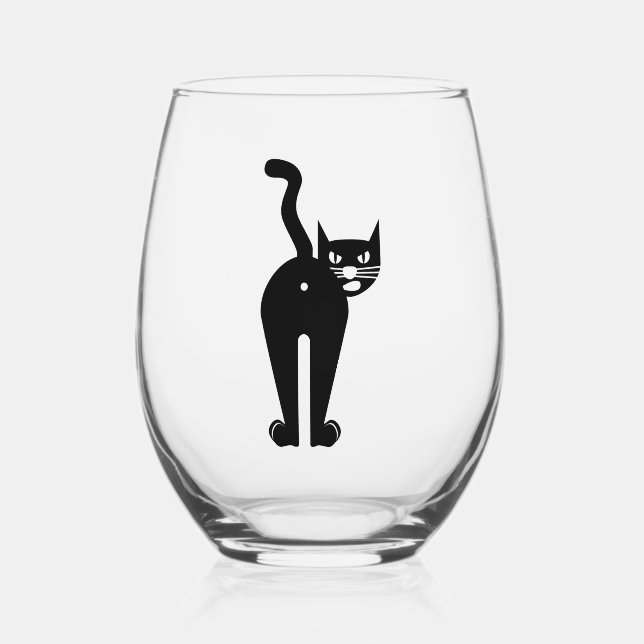 Vaso De Vino Cattitude  (Anverso)