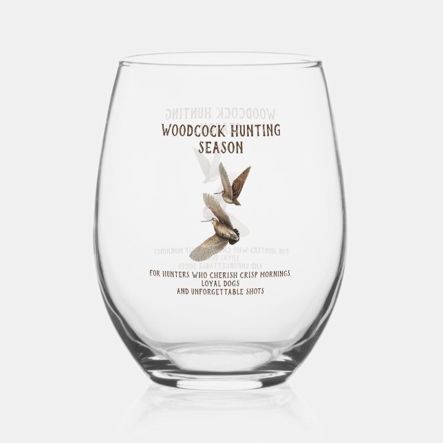 Vaso De Vino Caza de Chocha (Reverso )