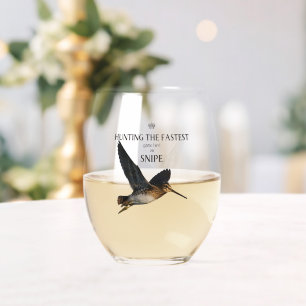 Vaso De Vino Cazando al pájaro más rápido: la agachadiza
