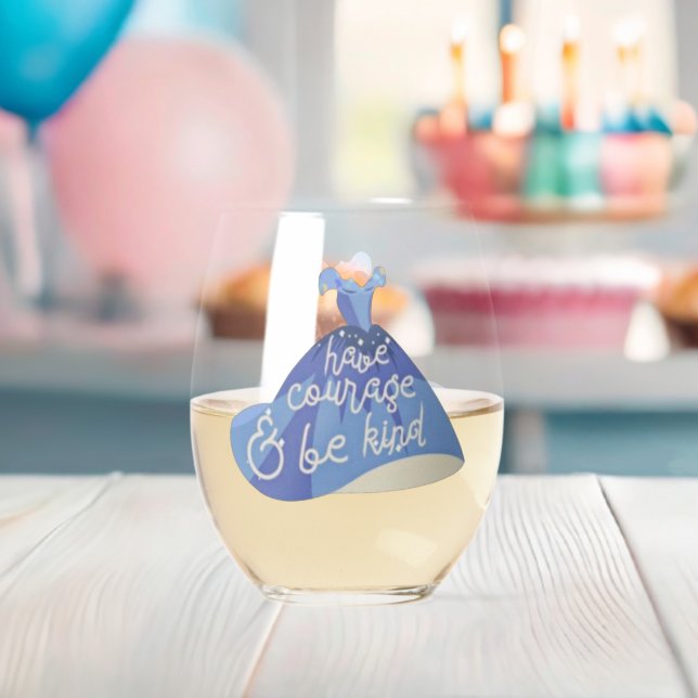 Vaso De Vino Cenicienta (Insitu (Baby Shower))
