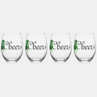 Vaso De Vino Cheers St. Patrick's Day Leprechaun Gorra