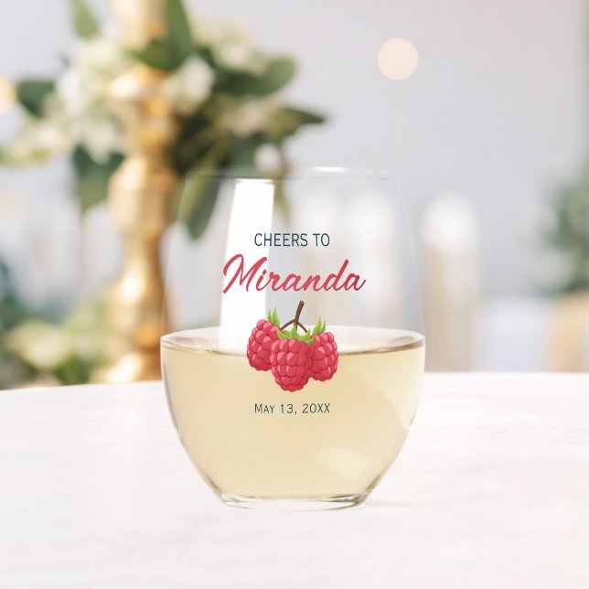 Vaso De Vino Cheers to Name Bachelorette  (Insitu (Boda))