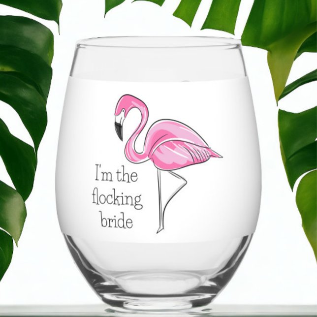 Vaso De Vino Chicas de Flamingo Noche yo soy el Personalizado d (Subido por el creador)