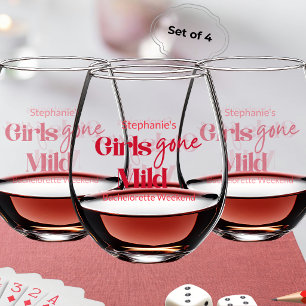 Vaso De Vino Chicas relajadas fin de semana de spa para soltera