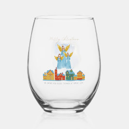 Vaso De Vino Christmas Angels Bring Joy and Tidings Home Decor!