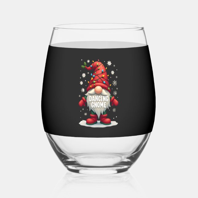 Vaso De Vino Christmas Gnome Dancing Gnome Family Christmas (3) (Anverso)