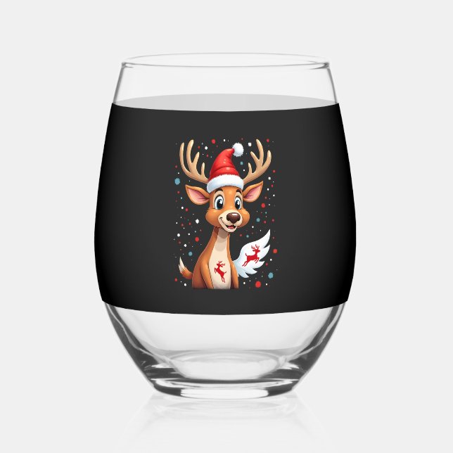 Vaso De Vino christmas Reindeer (1) (Anverso)