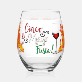 Vaso De Vino cinco de mayo-fiesta