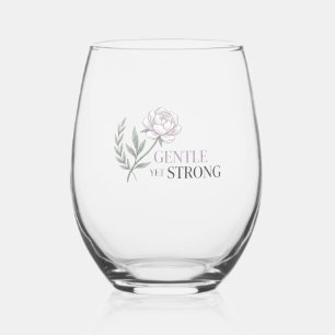 Vaso De Vino Cita botánica de enfermera suave pero fuerte