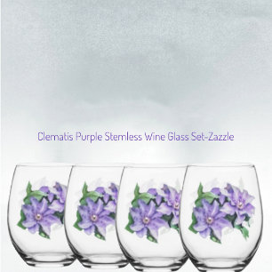Vaso De Vino Clematis Purple