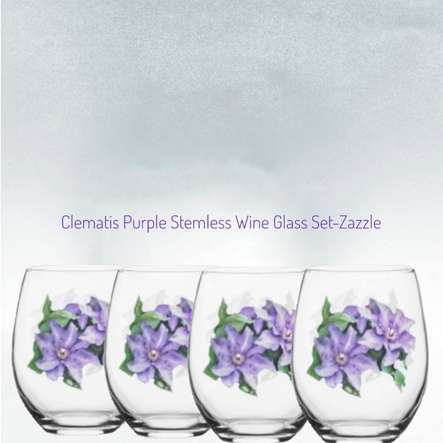 Vaso De Vino Clematis Purple (Subido por el creador)