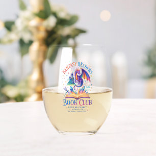 Vaso De Vino Club de libros de lectores de fantasía...