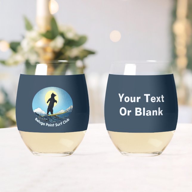 Vaso De Vino Club de Surf Beluga Point (Insitu (Boda))