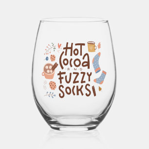 Vaso De Vino Cócoa caliente y diseño de zócalos difusos